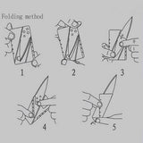 New Multitool Outdoors Camping Survival Tools for safe  3PCS Multifunctional Pocket Knife Credit Card Knife Wallet Multi Tool
