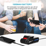 New    18+1 Clutch Positions LED Light 2 Speed 10MM Keyless Chuck with    2pcs  Lithium Ion Batteries 21V Cordless Rechargeable Electric Drill ScrewDriver
