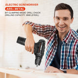 Drilling Mounting Screws Home DIY Power Tools Speed Cordless Electric Drill Rechargeable  Handheld Lithium Battery Double   Screwdriver