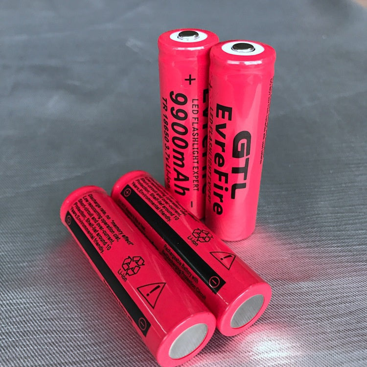 Factory direct sale 18650 pointed lithium battery 9900 mAh flashlight lithium battery hot sale battery