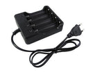18650 charger 4-slot 18650 4-slot charger with cable bright flashlight lithium battery charger