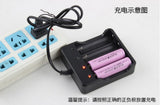 18650 charger 4-slot 18650 4-slot charger with cable bright flashlight lithium battery charger