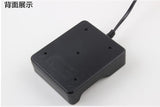18650 charger 4-slot 18650 4-slot charger with cable bright flashlight lithium battery charger