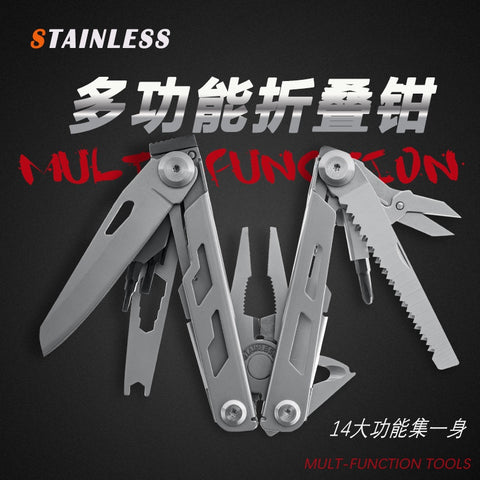 Tactical multifunctional pliers folding combination edc knife tool camping survival equipment universal tool pliers