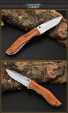 2025 Stainless Steel Knife Folding Knife Handle Wood Knife Fish | POPOTR™