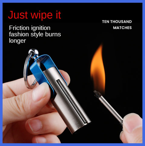 2025 Cigarette Lighter Keychain Lighter Waterproof Lighter  Creative Lighters  Kerosene Lighter  Oil Light | POPOTR™