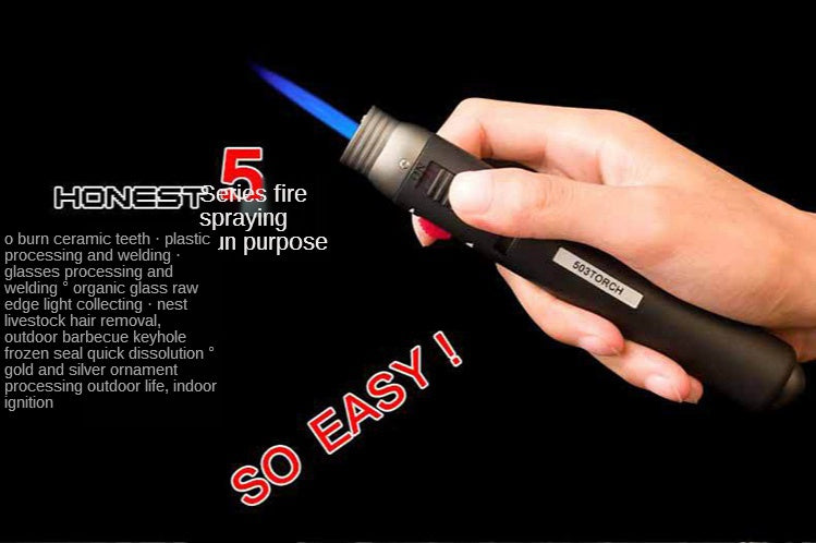 2025 Spray Gun Cigarette Lighter Torch Windproof Lighter Smoking Lighter  Creative Lighters Welding Gun | POPOTR™
