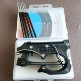 Poweful Folding Crossbow Carbon Fiber Material High-tech Material with 4mm 5Pcs Arrows & Storage Box and Target Paper