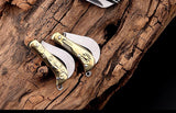 【Free gift】Knife  - Mini Folding  - Knife Legal Self-defense -  Knife Exquisite Brass  - Knife Keychain  - Demolition Express Unpacking Knife