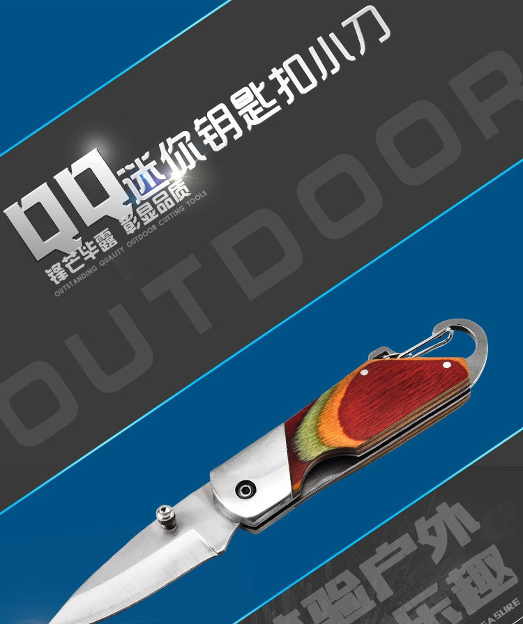 2025 Folding Knife Hunting Knife Stainless Steel Knife Keychain Knife| POPOTR™