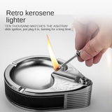 2025 Cigarette Lighter Metal Lighter Ashtray Creative Lighters Oil Light | POPOTR™