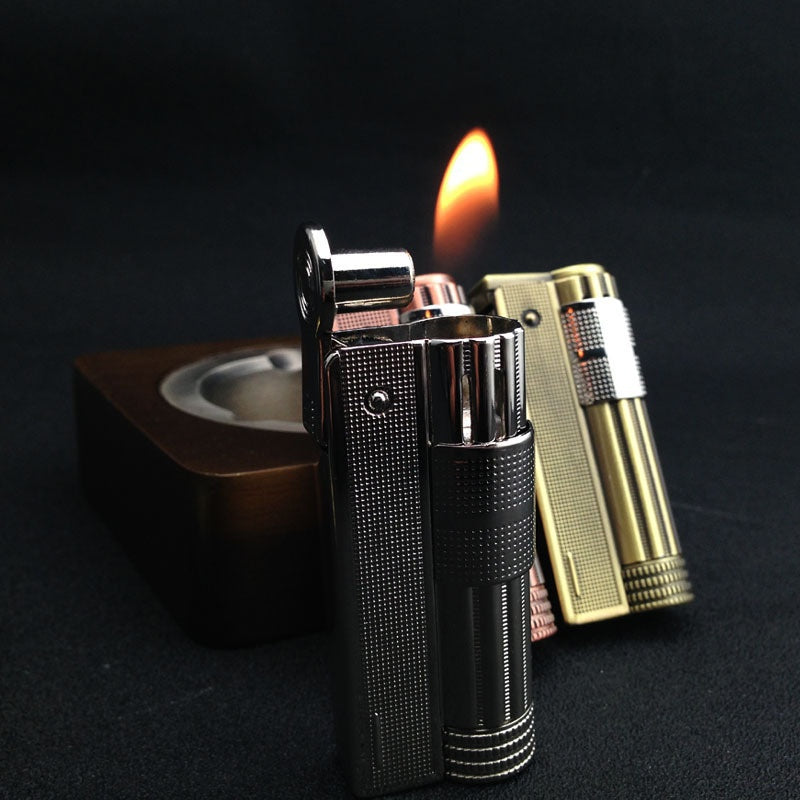 2025 Cigarette Lighter Flint Lighter Windproof Lighter  Oil Light | POPOTR™
