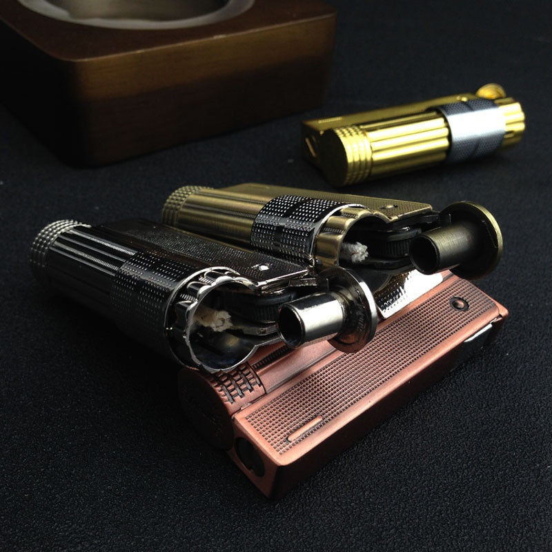 2025 Cigarette Lighter Flint Lighter Windproof Lighter  Oil Light | POPOTR™