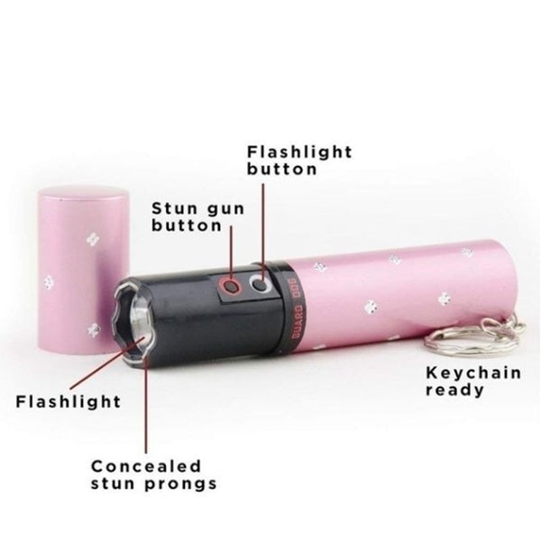 2025 Taktisk lommelygte Stun Gun VS Taser Mini Stun Gun Læbestift LED lommelygte Selvforsvarsvåben Survival Camp | POPOTR™
