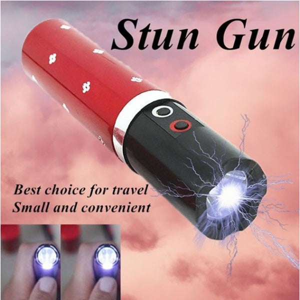 2025 Taktisk lommelygte Stun Gun VS Taser Mini Stun Gun Læbestift LED lommelygte Selvforsvarsvåben Survival Camp | POPOTR™