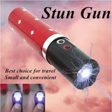 2025 Tactical Flashlight Stun Gun VS Taser Mini Stun Gun Lipstick LED Flashlight Self-defense Weapons Survival Camp | POPOTR™