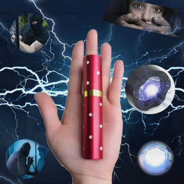 2025 Taktisk lommelygte Stun Gun VS Taser Mini Stun Gun Læbestift LED lommelygte Selvforsvarsvåben Survival Camp | POPOTR™