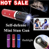 2025 Tactical Flashlight Stun Gun VS Taser Mini Stun Gun Lipstick LED Flashlight Self-defense Weapons Survival Camp | POPOTR™