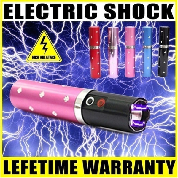 2025 Taktisk lommelygte Stun Gun VS Taser Mini Stun Gun Læbestift LED lommelygte Selvforsvarsvåben Survival Camp | POPOTR™