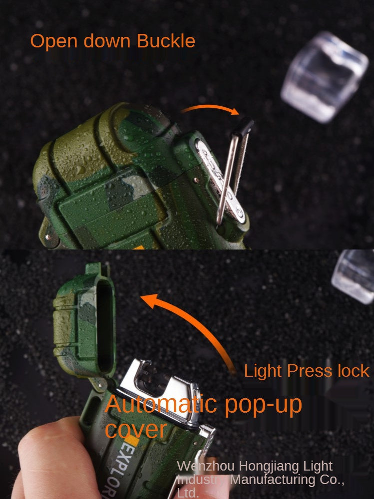 2025 Cigarettænder USB Lighter Vindtæt Lighter Genopladelig Lighter Cool Lightere Til salg Nøglering Lighter| POPOTR™