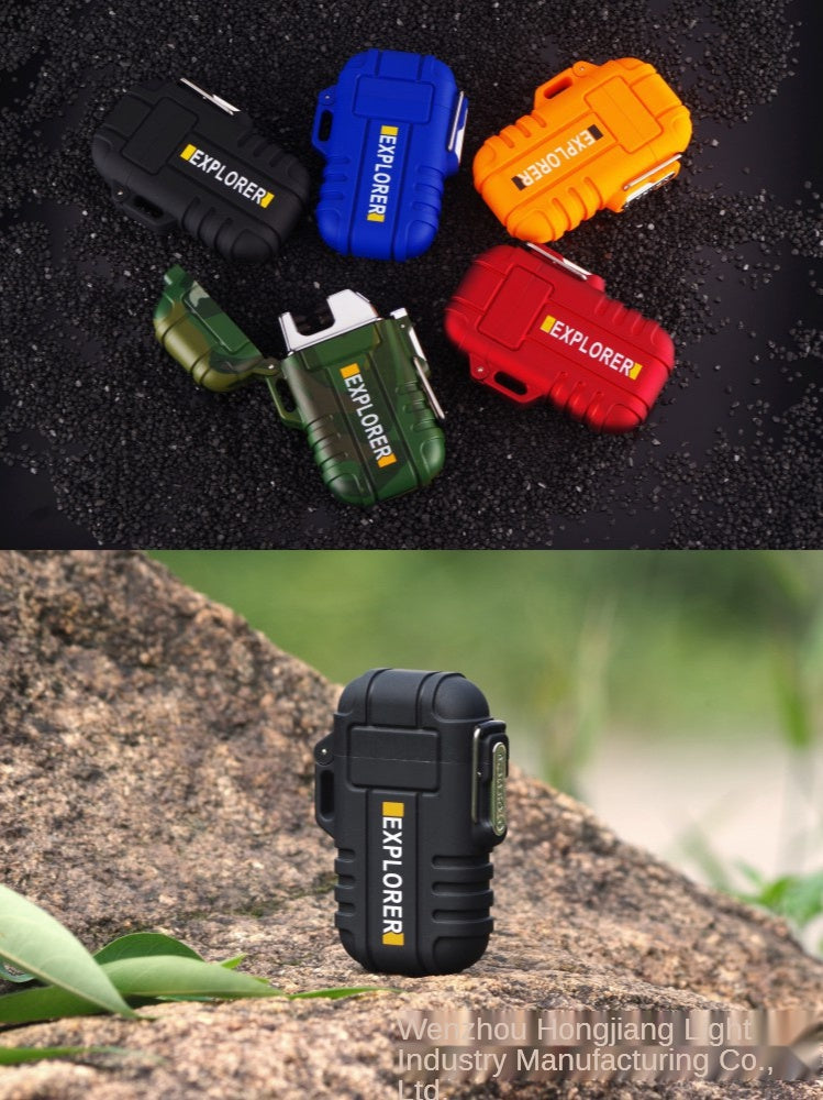 2025 Cigarettænder USB Lighter Vindtæt Lighter Genopladelig Lighter Cool Lightere Til salg Nøglering Lighter| POPOTR™