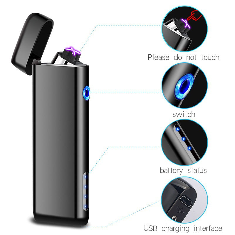 2025 Cigarettænder Metal Lighter USB Lighter Vindtæt Lighter Genopladelig Lighter Cool Lightere Til salg Bedste Cigar Lighter | POPOTR™