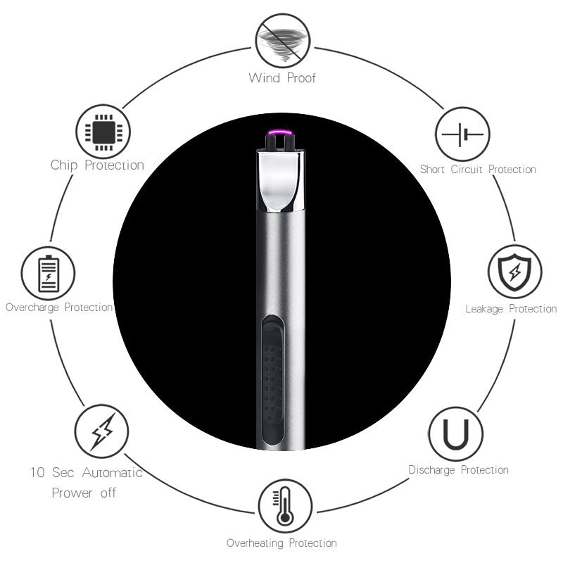 2025 Cigarettænder USB Lighter Vindtæt Lighter Cool Lightere Til salg Bedste Cigar Lighter Bue Lights| POPOTR™