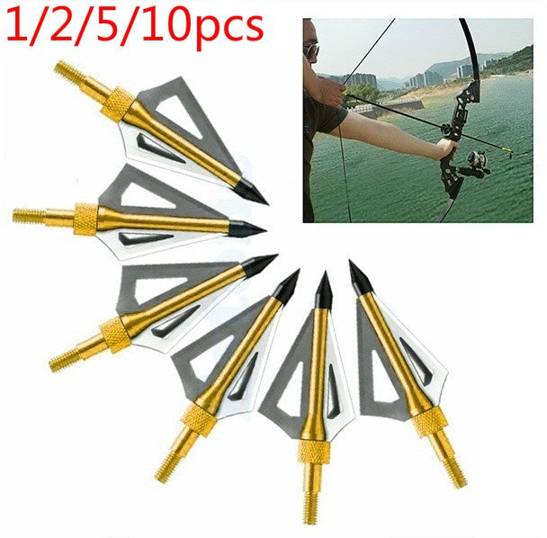 2025 10PCS Hunting Bow and Arrows Broadheads Shooting Fish| POPOTR™