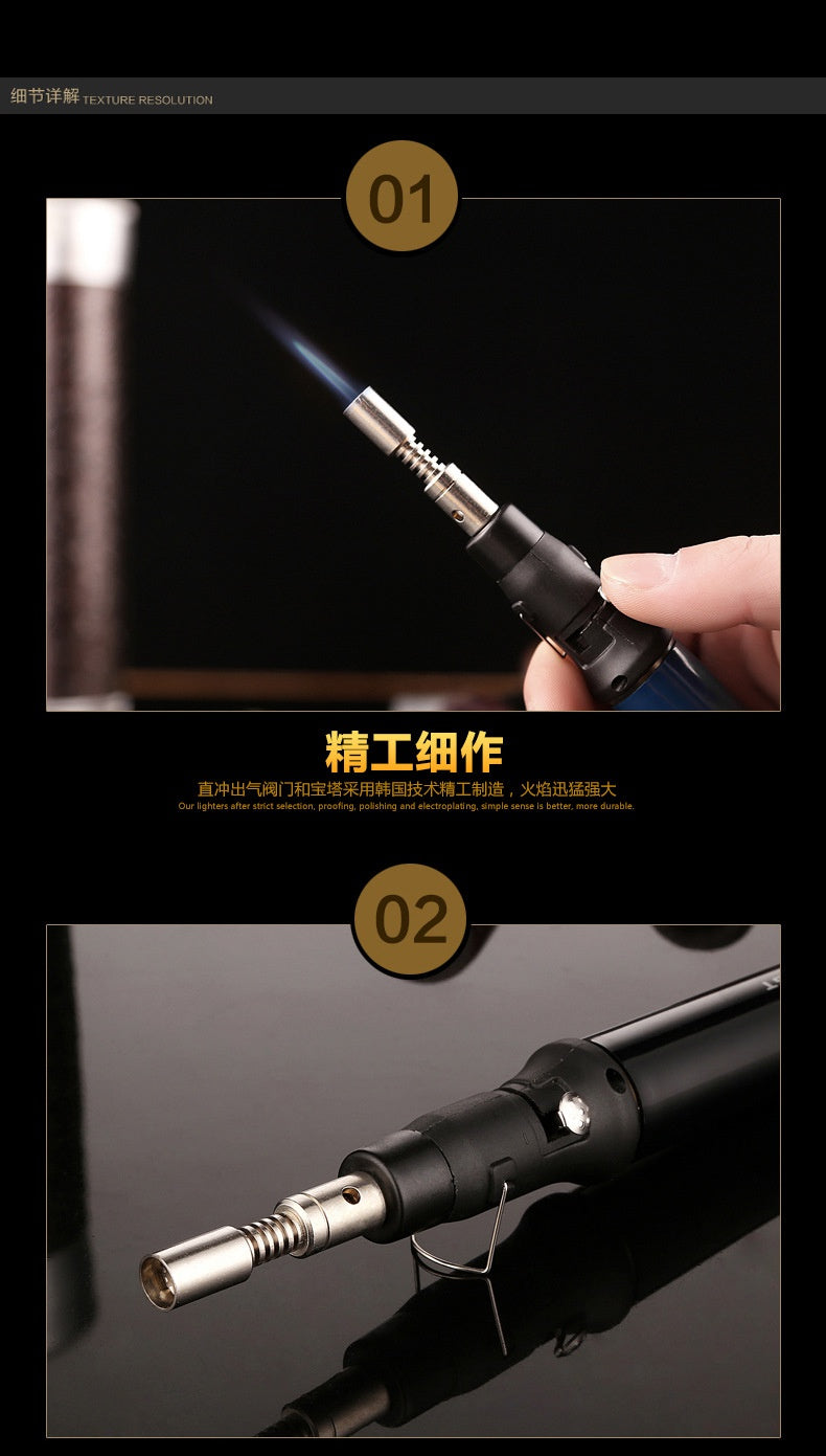 2025 Spray Gun Cigarette Lighter Torch Windproof Lighter Smoking Lighter  Creative Lighters Welding Gun Lighter Oil Light | POPOTR™