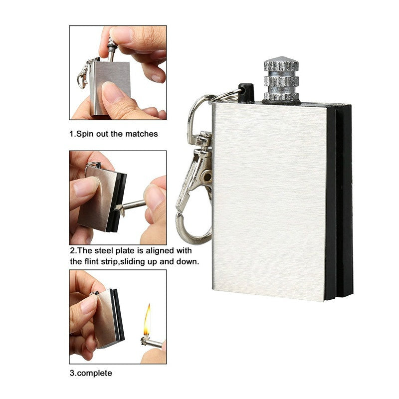 2025 Cigarette Lighter Flint Lighter Metal Lighter Windproof Lighter Keychain Lighter | POPOTR™