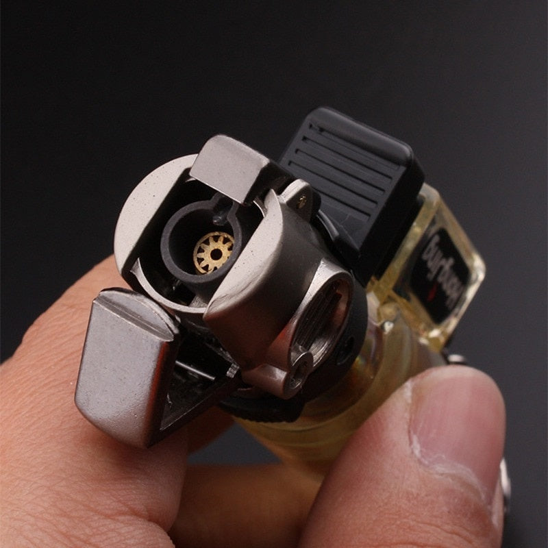 2025 Spray Gun Cigarettænder Lomme Vindtæt Lighter Jet Lighter Butan Lightere Til salg Genopfyldelig Lighter | POPOTR™