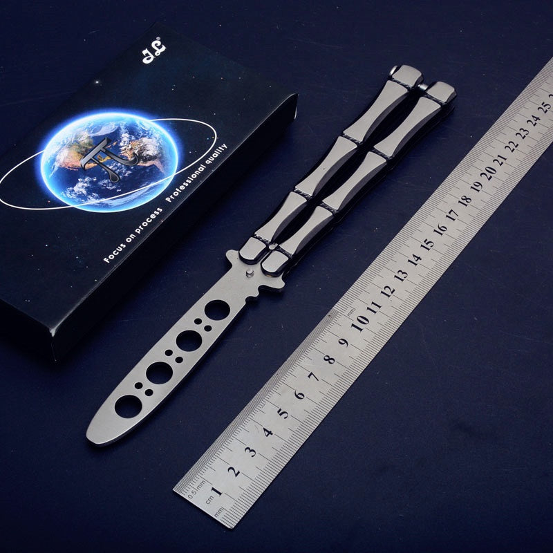 2025 Practice Butterfly Knife Swiss Army Knife Hunting Knife Training Knife Balisong Knife | POPOTR™