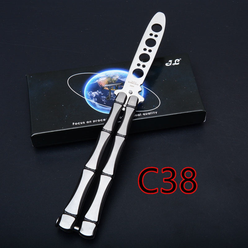 2025 Practice Butterfly Knife Swiss Army Knife Hunting Knife Training Knife Balisong Knife | POPOTR™