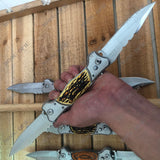 2025 Folding Knife Flick Knife Pocket Knife Hunting Knife Tactical Knife Assisted Knife | POPOTR™