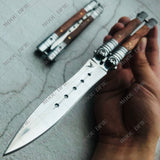 2025 Stiletto Knife Survival Knife Practice Butterfly Knife Pocket Knife Hunting Knife Training Knife Tactical Knife| POPOTR™