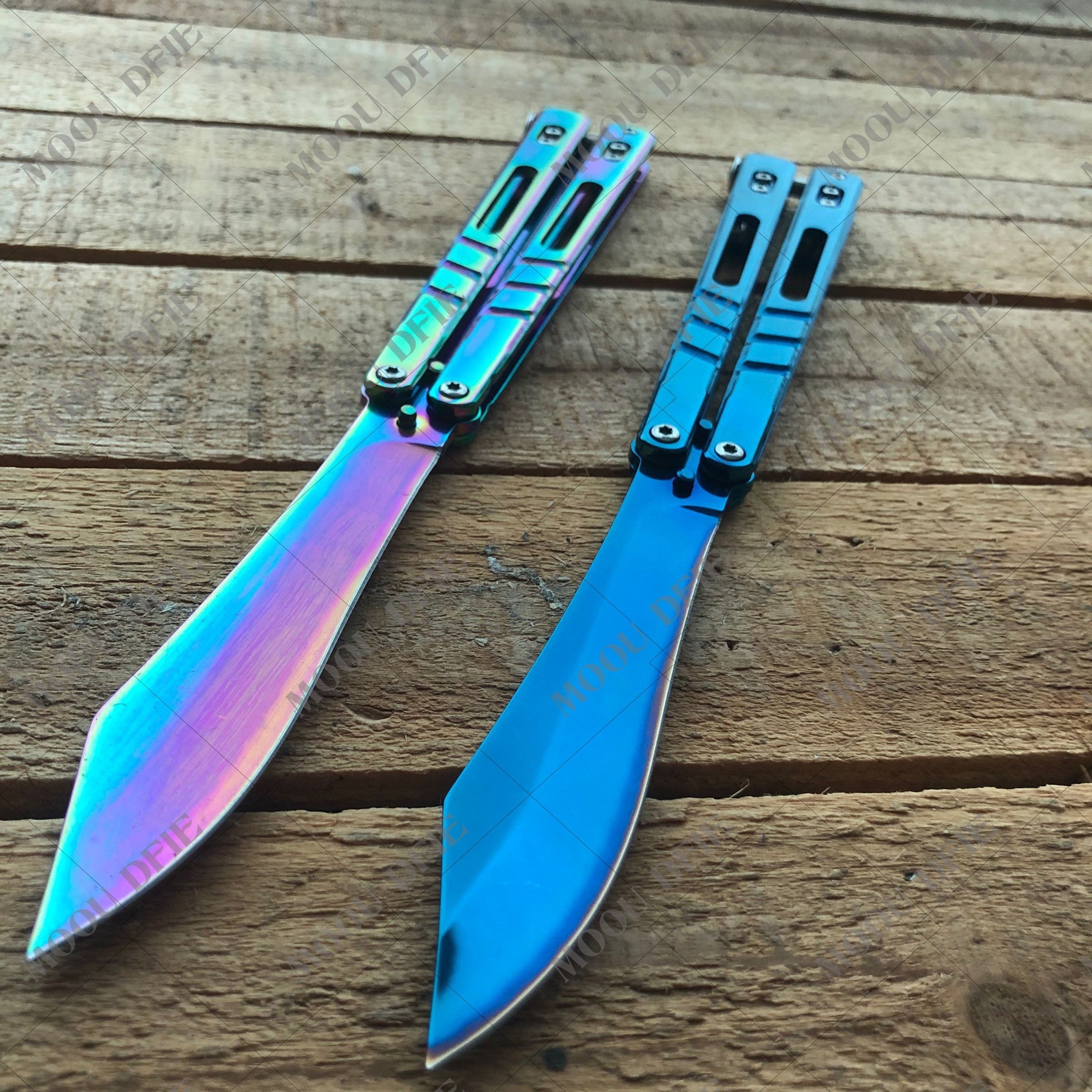 2025 Survival Knife Practice Butterfly Knife Pocket Knife Hunting Knife Training Knife | POPOTR™