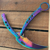 2025 Folding Knife Practice Butterfly Knife Hunting Knife Claws Stainless Steel Knife | POPOTR™