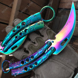 2025 Folding Knife Practice Butterfly Knife Hunting Knife Claws Stainless Steel Knife | POPOTR™