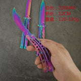 2025 Folding Knife Practice Butterfly Knife Hunting Knife Training Knife Titanium Knife Dragon Knife| POPOTR™