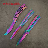 2025 Folding Knife Practice Butterfly Knife Hunting Knife Training Knife Titanium Knife Dragon Knife| POPOTR™
