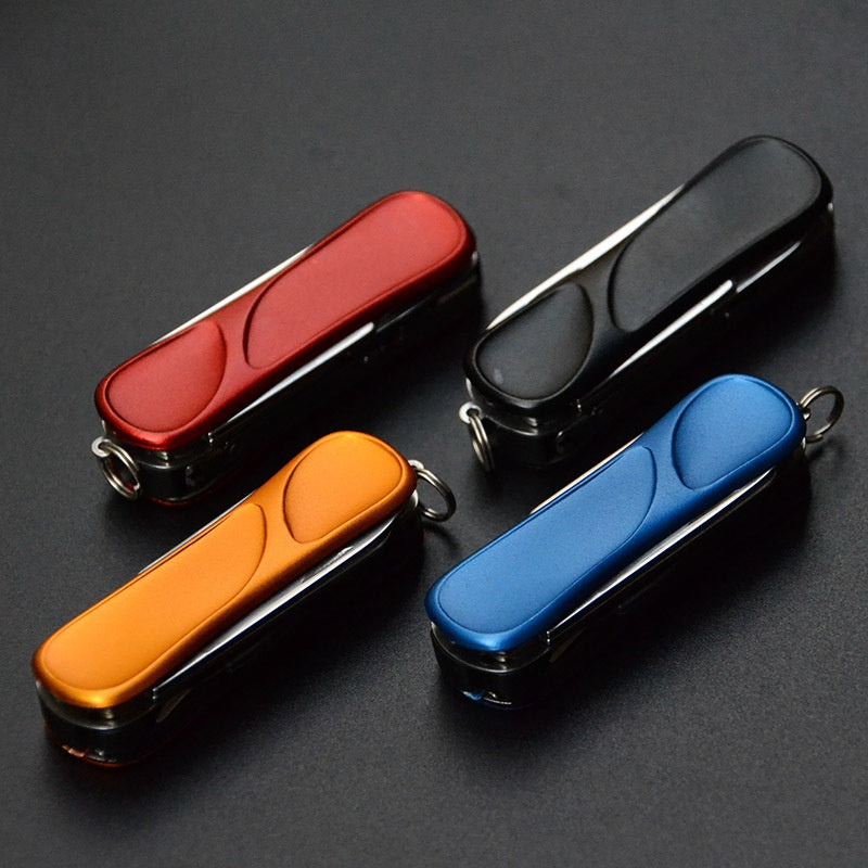Six-in-one multi-function knife, mini small nail clippers, scissors, nail beauty combo,  outdoor gadget