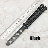2025 Practice Butterfly Knife Hunting Knife Training Knife Stainless Steel Knife Balisong Knife Titanium Knife Dragon Knife| POPOTR™