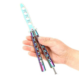 2025 Practice Butterfly Knife Hunting Knife Training Knife Stainless Steel Knife Balisong Knife Titanium Knife Dragon Knife| POPOTR™