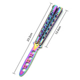 2025 Practice Butterfly Knife Hunting Knife Training Knife Stainless Steel Knife Balisong Knife Titanium Knife Dragon Knife| POPOTR™