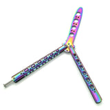 2025 Practice Butterfly Knife Hunting Knife Training Knife Stainless Steel Knife Balisong Knife Titanium Knife Dragon Knife| POPOTR™