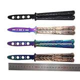 2025 Folding Knife Practice Butterfly Knife Hunting Knife Training Knife Stainless Steel Knife | POPOTR™