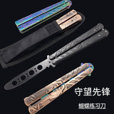 2025 Folding Knife Practice Butterfly Knife Hunting Knife Training Knife Stainless Steel Knife | POPOTR™