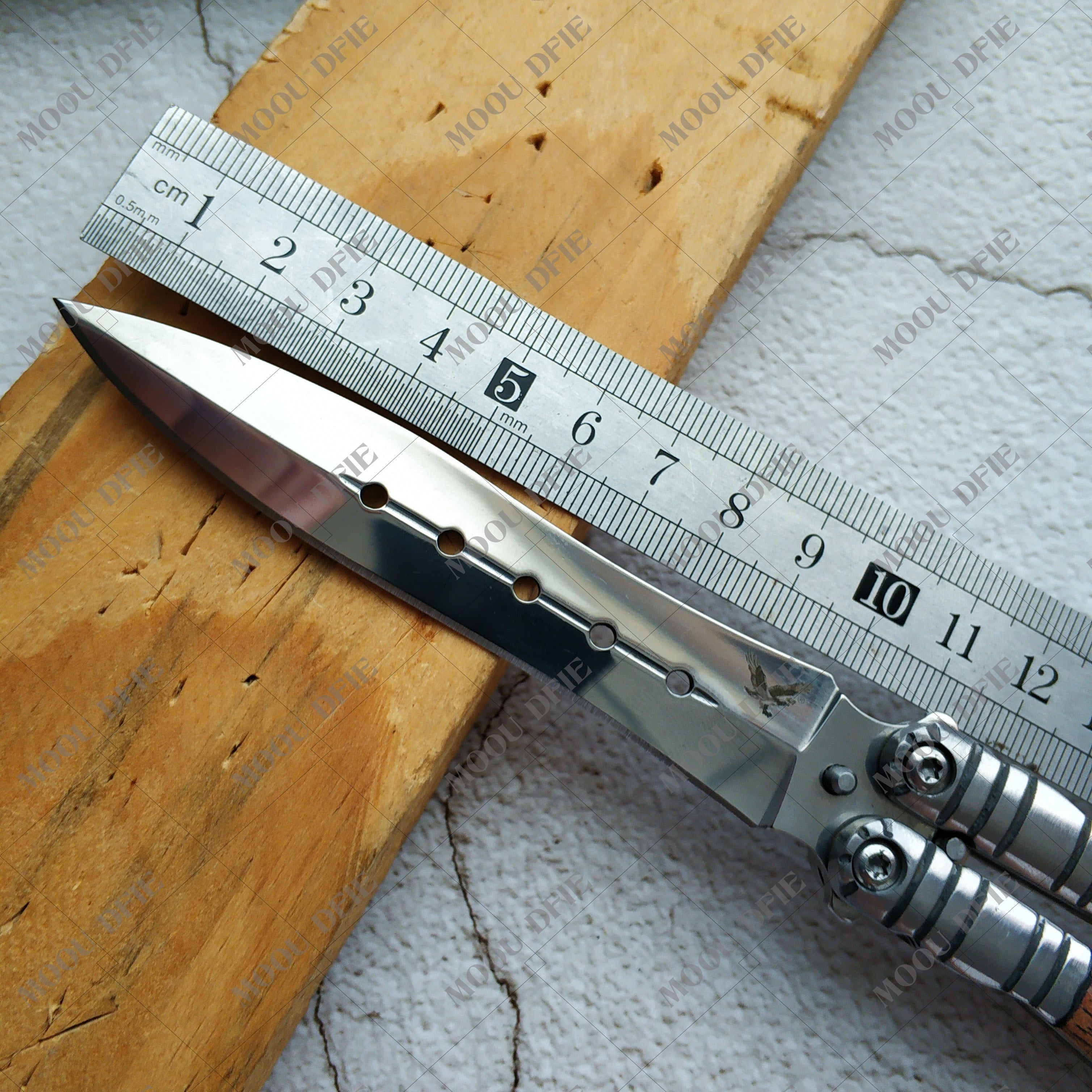 2025 Survival Knife Stiletto Knife Practice Butterfly Knife Pocket Knife Hunting Knife Training Knife | POPOTR™