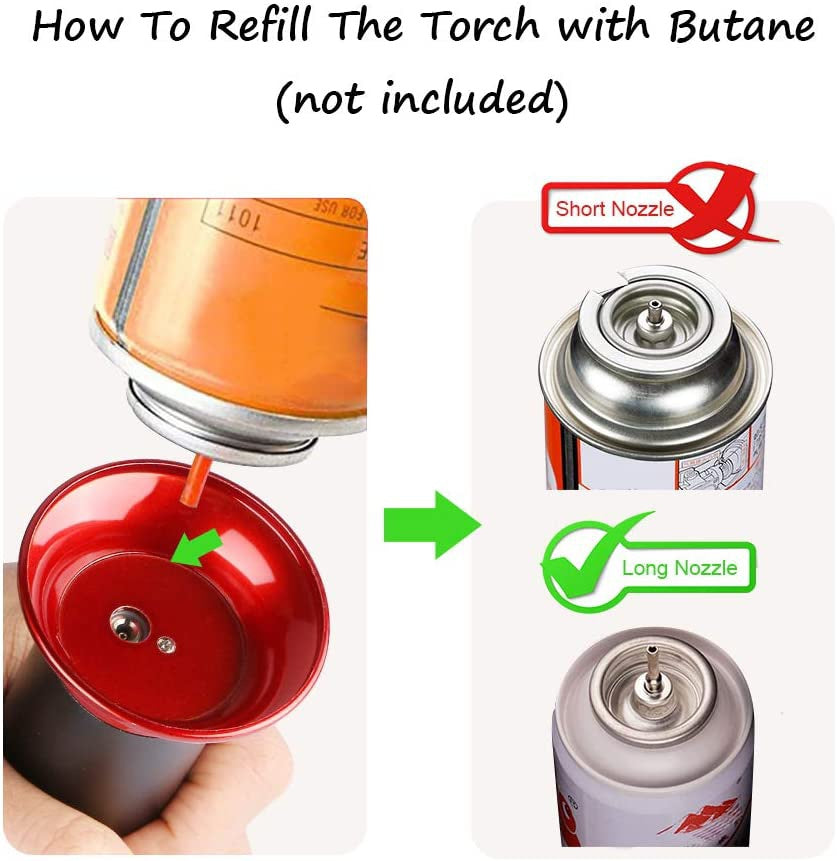 2025 Cigarette Lighter Torch Windproof Lighter Butane Lighters For Sale   Refillable Lighter  Gas Lighter  BBQ Lighter | POPOTR™