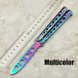 2025 Practice Butterfly Knife Hunting Knife Training Knife  Balisong Knife| POPOTR™